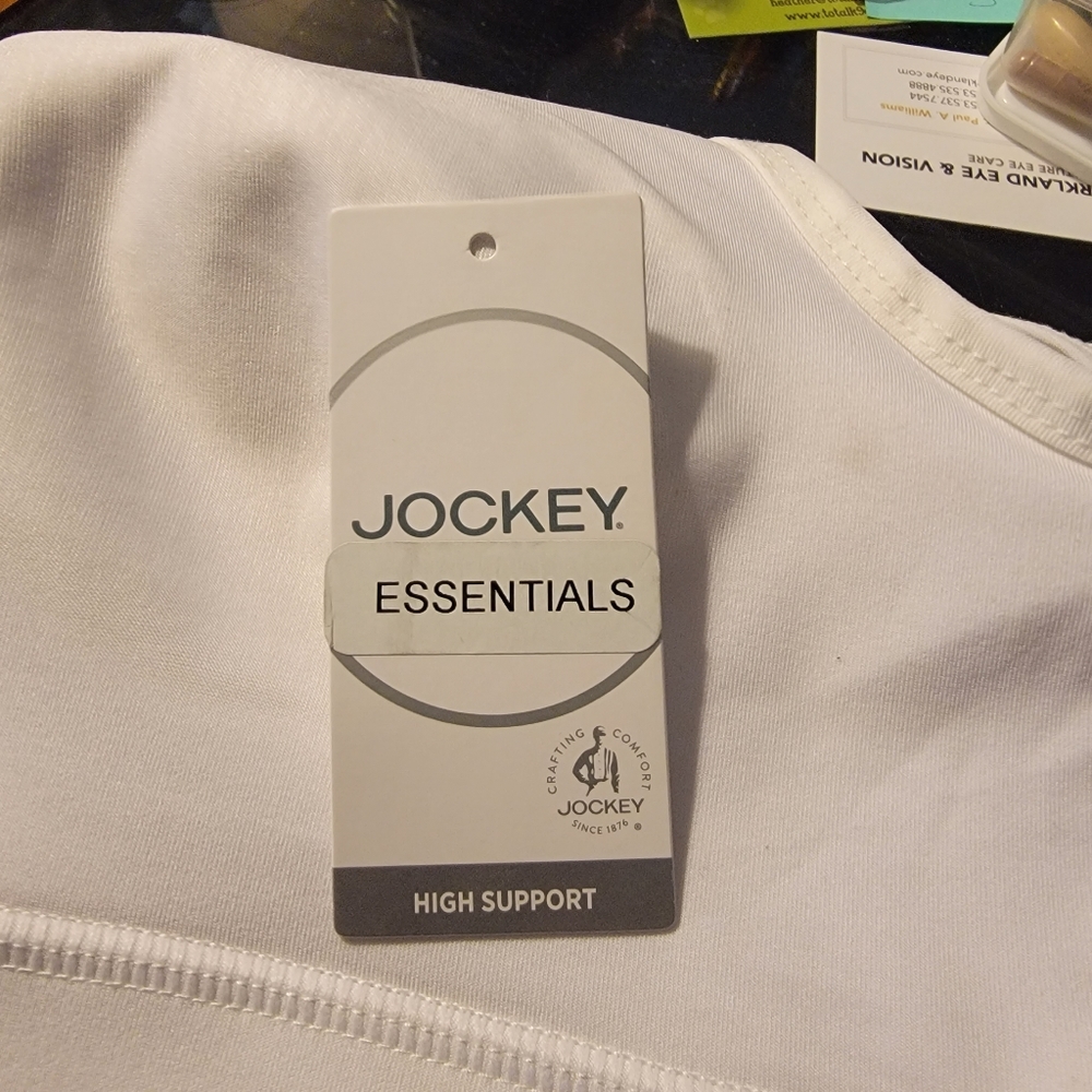 Jockey Stretched Jesey White Sport Bra Size‎ XL - Picture 7 of 7